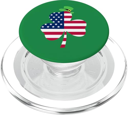 Irische amerikanische Flagge Irland Kleeblatt – St. Patrick's Day PopSockets PopGrip für MagSafe Irische amerikanische Flagge Irland Kleeblatt – St. Patrick's Day PopSockets PopGrip für MagSafe von Funny Saint Patrick's Day Apparel