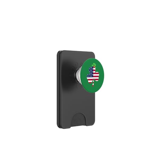 Irische amerikanische Flagge Irland Kleeblatt – St. Patrick's Day PopSockets PopWallet für MagSafe Irische amerikanische Flagge Irland Kleeblatt – St. Patrick's Day PopSockets PopWallet für MagSafe von Funny Saint Patrick's Day Apparel