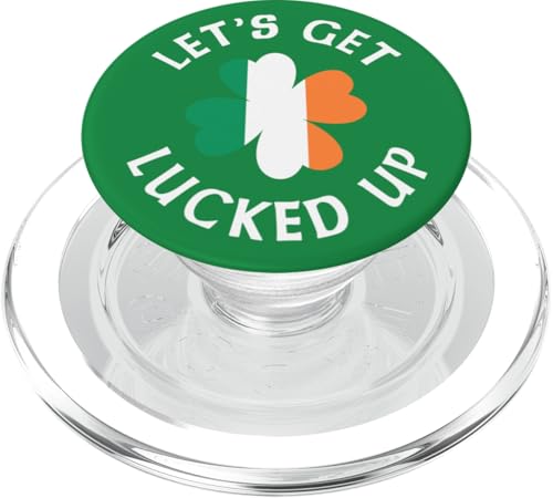 Let's Get Lucked Up Kleeblatt St. Patricks Day Irish Funny PopSockets PopGrip für MagSafe Let's Get Lucked Up Kleeblatt St. Patricks Day Irish Funny PopSockets PopGrip für MagSafe von Funny Saint Patrick's Day Apparel