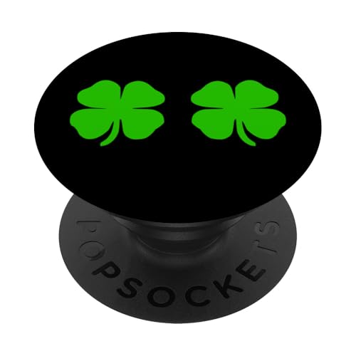Lucky Irish Four Leaf Clover BH St. Patrick's Day PopSockets Klebender PopGrip Lucky Irish Four Leaf Clover BH St. Patrick's Day PopSockets Klebender PopGrip von Funny Saint Patrick's Day Apparel