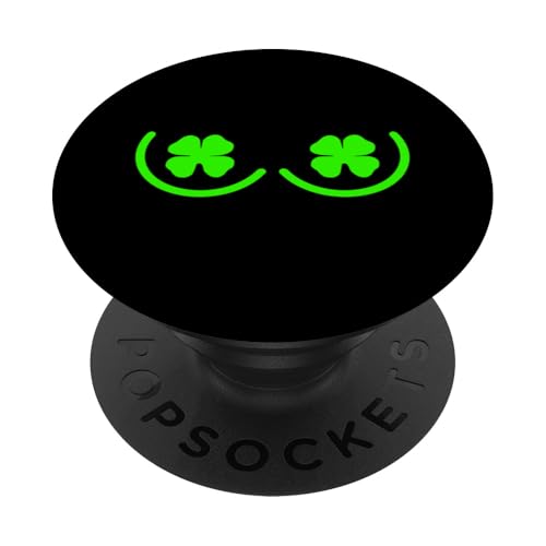 Lucky Irish Four Leaf Clover St. Patrick's Day PopSockets Klebender PopGrip Lucky Irish Four Leaf Clover St. Patrick's Day PopSockets Klebender PopGrip von Funny Saint Patrick's Day Apparel