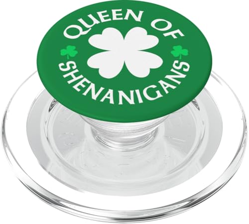 Queen of Shenanigans Funny St. Patrick's Day PopSockets PopGrip für MagSafe Queen of Shenanigans Funny St. Patrick's Day PopSockets PopGrip für MagSafe von Funny Saint Patrick's Day Apparel