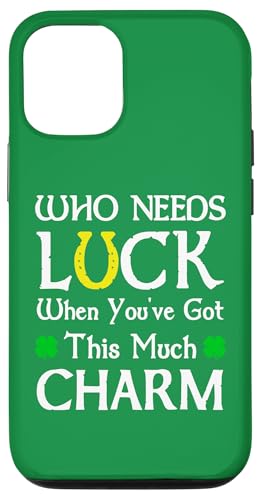 Wer braucht Glück, wenn du so viel Charme hast, lustig Hülle für iPhone 12/12 Pro Wer braucht Glück, wenn du so viel Charme hast, lustig Hülle für iPhone 12/12 Pro von Funny Saint Patrick's Day Apparel