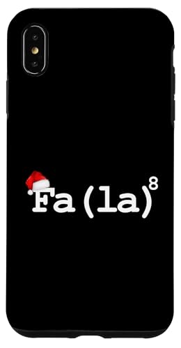 FA (LA)8 Lustiger Weihnachtsmann Fa La Mathematiklehrer Hülle für iPhone XS Max von Funny Santa Christmas Gifts