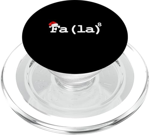 FA (LA)8 Lustiger Weihnachtsmann Fa La Mathematiklehrer PopSockets PopGrip für MagSafe von Funny Santa Christmas Gifts