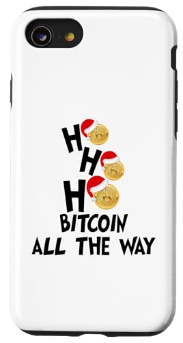 Ho Ho Ho Bitcoin Santa Laugher Kryptowährung Weihnachten Hülle für iPhone SE (2020) / 7 / 8 von Funny Santa Christmas Gifts