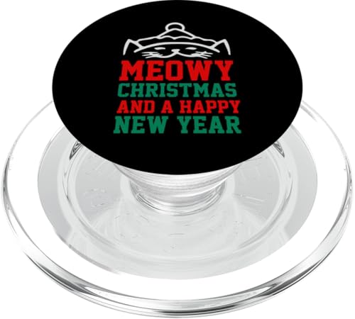 Katzenliebhaber Weihnachten Neuheit Geschenke Rundhalsausschnitt Männer Frauen PopSockets PopGrip für MagSafe Katzenliebhaber Weihnachten Neuheit Geschenke Rundhalsausschnitt Männer Frauen PopSockets PopGrip für MagSafe von Funny Santa Christmas Gifts