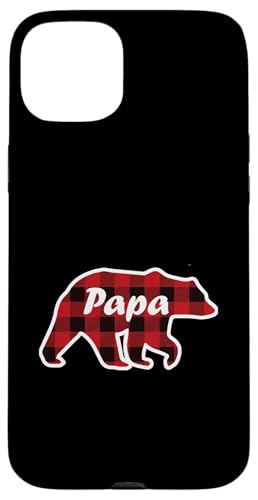PAPA BEAR | Herren rot kariert Weihnachten Familie Punjabi Papa Geschenke Hülle für iPhone 15 Plus PAPA BEAR | Herren rot kariert Weihnachten Familie Punjabi Papa Geschenke Hülle für iPhone 15 Plus von Funny Santa Christmas Gifts