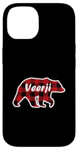 VEERJI BEAR | Herren rot kariert Weihnachten Punjabi Familie Geschenke Hülle für iPhone 14 VEERJI BEAR | Herren rot kariert Weihnachten Punjabi Familie Geschenke Hülle für iPhone 14 von Funny Santa Christmas Gifts