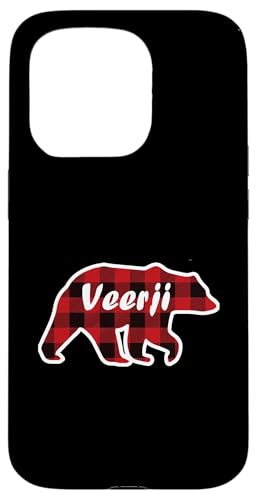 VEERJI BEAR | Herren rot kariert Weihnachten Punjabi Familie Geschenke Hülle für iPhone 15 Pro VEERJI BEAR | Herren rot kariert Weihnachten Punjabi Familie Geschenke Hülle für iPhone 15 Pro von Funny Santa Christmas Gifts