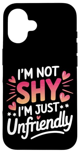 Sarkastisch Ich bin nicht schüchtern Ich bin nur unfreundlich Hülle für iPhone 16 Sarkastisch Ich bin nicht schüchtern Ich bin nur unfreundlich Hülle für iPhone 16 von Funny Sarcasm Sarcastic Humor Irony