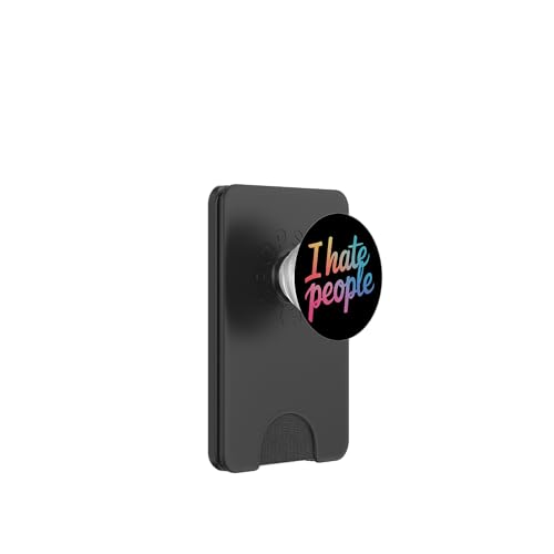 Sarkastisch Ich hasse Leute PopSockets PopWallet für MagSafe von Funny Sarcasm Sarcastic Humor Irony