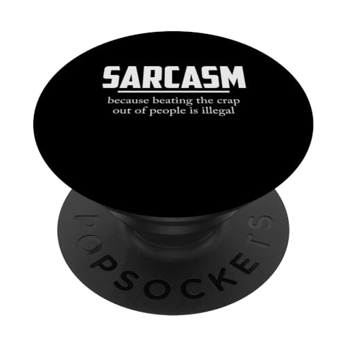 Lustiger sarkastischer Spruch Schlagen ist illegal PopSockets Klebender PopGrip Lustiger sarkastischer Spruch Schlagen ist illegal PopSockets Klebender PopGrip von Funny Sarcastic Humor & Jokes Gift Co. Inc,