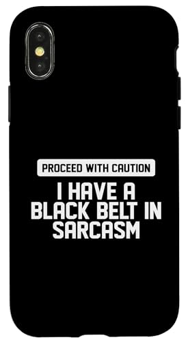 Vorsicht mit lustigem sarkastischem Spruch Hülle für iPhone X/XS Vorsicht mit lustigem sarkastischem Spruch Hülle für iPhone X/XS von Funny Sarcastic Humor & Jokes Gift Co. Inc,