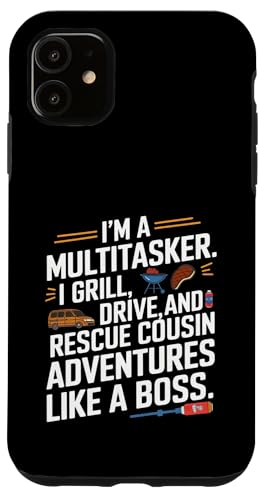 Ich bin ein Multitasker. Ich grille, fahre und rette Cousin Crew Hülle für iPhone 11 Ich bin ein Multitasker. Ich grille, fahre und rette Cousin Crew Hülle für iPhone 11 von Funny Sarcastic Sayings : Funny fathers day outfit