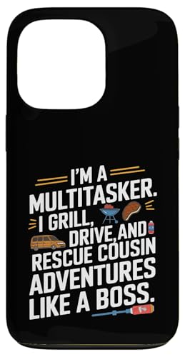 Ich bin ein Multitasker. Ich grille, fahre und rette Cousin Crew Hülle für iPhone 13 Pro Ich bin ein Multitasker. Ich grille, fahre und rette Cousin Crew Hülle für iPhone 13 Pro von Funny Sarcastic Sayings : Funny fathers day outfit