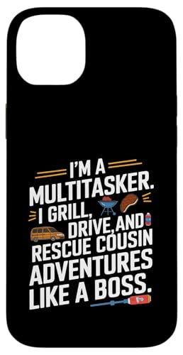 Ich bin ein Multitasker. Ich grille, fahre und rette Cousin Crew Hülle für iPhone 14 Plus Ich bin ein Multitasker. Ich grille, fahre und rette Cousin Crew Hülle für iPhone 14 Plus von Funny Sarcastic Sayings : Funny fathers day outfit