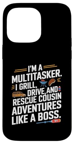 Ich bin ein Multitasker. Ich grille, fahre und rette Cousin Crew Hülle für iPhone 14 Pro Max Ich bin ein Multitasker. Ich grille, fahre und rette Cousin Crew Hülle für iPhone 14 Pro Max von Funny Sarcastic Sayings : Funny fathers day outfit