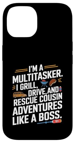 Ich bin ein Multitasker. Ich grille, fahre und rette Cousin Crew Hülle für iPhone 14 Ich bin ein Multitasker. Ich grille, fahre und rette Cousin Crew Hülle für iPhone 14 von Funny Sarcastic Sayings : Funny fathers day outfit