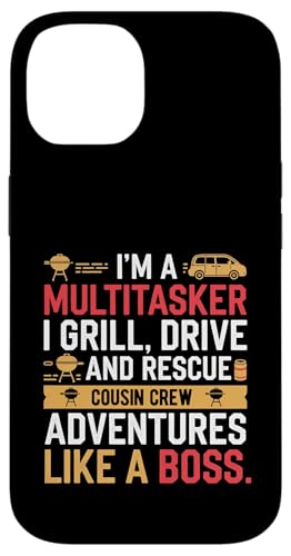 Ich bin ein Multitasker. Ich grille, fahre und rette Cousin Crew Hülle für iPhone 14 Ich bin ein Multitasker. Ich grille, fahre und rette Cousin Crew Hülle für iPhone 14 von Funny Sarcastic Sayings : Funny fathers day outfit