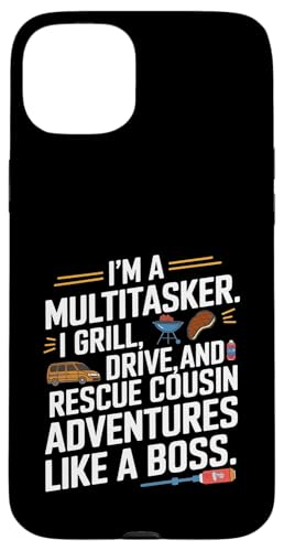 Ich bin ein Multitasker. Ich grille, fahre und rette Cousin Crew Hülle für iPhone 15 Plus Ich bin ein Multitasker. Ich grille, fahre und rette Cousin Crew Hülle für iPhone 15 Plus von Funny Sarcastic Sayings : Funny fathers day outfit