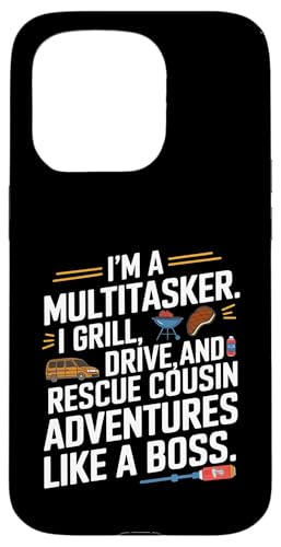 Ich bin ein Multitasker. Ich grille, fahre und rette Cousin Crew Hülle für iPhone 15 Pro Ich bin ein Multitasker. Ich grille, fahre und rette Cousin Crew Hülle für iPhone 15 Pro von Funny Sarcastic Sayings : Funny fathers day outfit