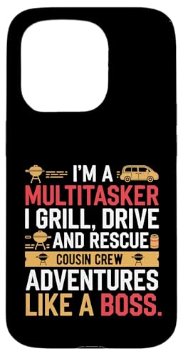 Ich bin ein Multitasker. Ich grille, fahre und rette Cousin Crew Hülle für iPhone 15 Pro Ich bin ein Multitasker. Ich grille, fahre und rette Cousin Crew Hülle für iPhone 15 Pro von Funny Sarcastic Sayings : Funny fathers day outfit