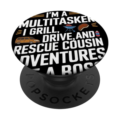 Ich bin ein Multitasker. Ich grille, fahre und rette Cousin Crew PopSockets Klebender PopGrip Ich bin ein Multitasker. Ich grille, fahre und rette Cousin Crew PopSockets Klebender PopGrip von Funny Sarcastic Sayings : Funny fathers day outfit