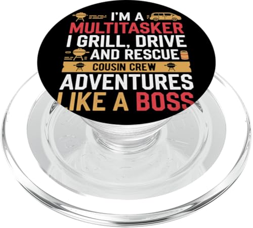 Ich bin ein Multitasker. Ich grille, fahre und rette Cousin Crew PopSockets PopGrip für MagSafe Ich bin ein Multitasker. Ich grille, fahre und rette Cousin Crew PopSockets PopGrip für MagSafe von Funny Sarcastic Sayings : Funny fathers day outfit