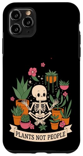 Plants Not People Funny Plant Lover Floral Skeleton Flowers Hülle für iPhone 11 Pro Max von Funny Skeleton Botanical Botany Enthusiast