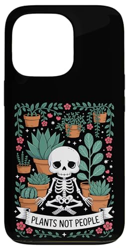 Plants Not People Funny Plant Lover Floral Skeleton Flowers Hülle für iPhone 13 Pro von Funny Skeleton Botanical Botany Enthusiast