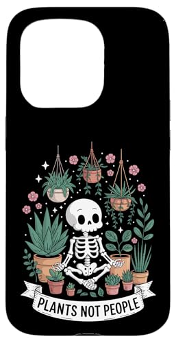 Plants Not People Funny Plant Lover Floral Skeleton Flowers Hülle für iPhone 15 Pro Plants Not People Funny Plant Lover Floral Skeleton Flowers Hülle für iPhone 15 Pro von Funny Skeleton Botanical Botany Enthusiast