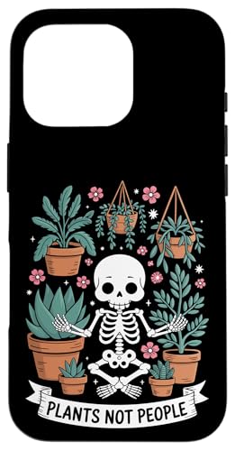 Plants Not People Funny Plant Lover Floral Skeleton Flowers Hülle für iPhone 16 Pro Plants Not People Funny Plant Lover Floral Skeleton Flowers Hülle für iPhone 16 Pro von Funny Skeleton Botanical Botany Enthusiast