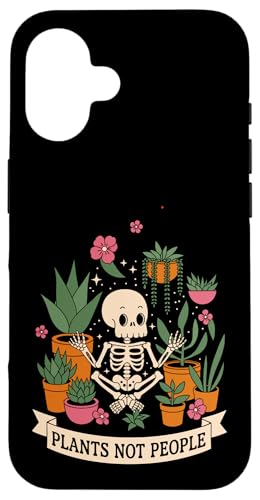 Plants Not People Funny Plant Lover Floral Skeleton Flowers Hülle für iPhone 16 Plants Not People Funny Plant Lover Floral Skeleton Flowers Hülle für iPhone 16 von Funny Skeleton Botanical Botany Enthusiast