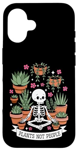 Plants Not People Funny Plant Lover Floral Skeleton Flowers Hülle für iPhone 16 Plants Not People Funny Plant Lover Floral Skeleton Flowers Hülle für iPhone 16 von Funny Skeleton Botanical Botany Enthusiast