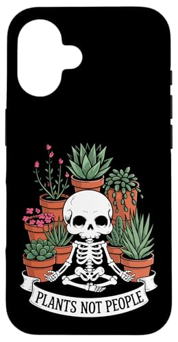 Plants Not People Funny Plant Lover Floral Skeleton Flowers Hülle für iPhone 16 Plants Not People Funny Plant Lover Floral Skeleton Flowers Hülle für iPhone 16 von Funny Skeleton Botanical Botany Enthusiast