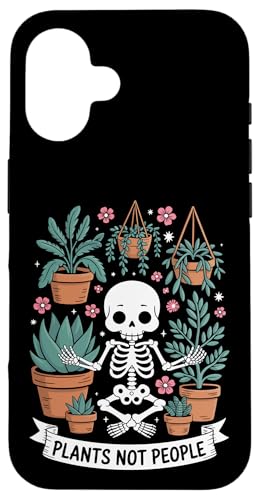 Plants Not People Funny Plant Lover Floral Skeleton Flowers Hülle für iPhone 16 Plants Not People Funny Plant Lover Floral Skeleton Flowers Hülle für iPhone 16 von Funny Skeleton Botanical Botany Enthusiast