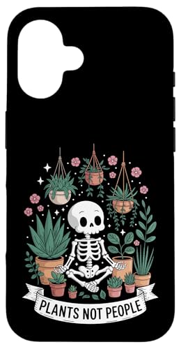 Plants Not People Funny Plant Lover Floral Skeleton Flowers Hülle für iPhone 16 Plants Not People Funny Plant Lover Floral Skeleton Flowers Hülle für iPhone 16 von Funny Skeleton Botanical Botany Enthusiast
