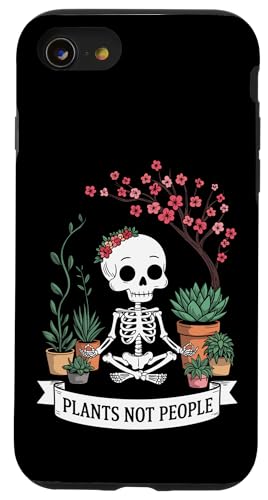 Plants Not People Funny Plant Lover Floral Skeleton Flowers Hülle für iPhone SE (2020) / 7 / 8 von Funny Skeleton Botanical Botany Enthusiast