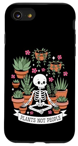 Plants Not People Funny Plant Lover Floral Skeleton Flowers Hülle für iPhone SE (2020) / 7 / 8 von Funny Skeleton Botanical Botany Enthusiast