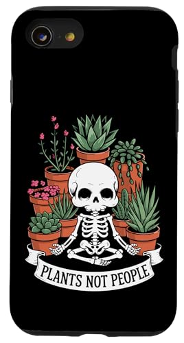Plants Not People Funny Plant Lover Floral Skeleton Flowers Hülle für iPhone SE (2020) / 7 / 8 von Funny Skeleton Botanical Botany Enthusiast