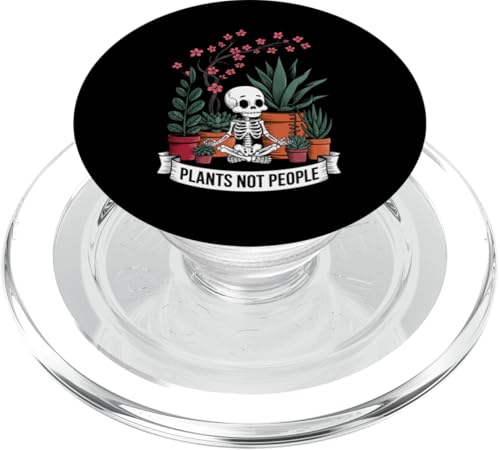 Plants Not People Funny Plant Lover Floral Skeleton Flowers PopSockets PopGrip für MagSafe Plants Not People Funny Plant Lover Floral Skeleton Flowers PopSockets PopGrip für MagSafe von Funny Skeleton Botanical Botany Enthusiast