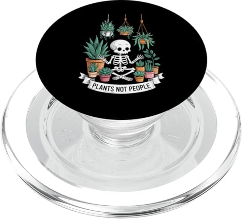 Plants Not People Funny Plant Lover Floral Skeleton Flowers PopSockets PopGrip für MagSafe Plants Not People Funny Plant Lover Floral Skeleton Flowers PopSockets PopGrip für MagSafe von Funny Skeleton Botanical Botany Enthusiast