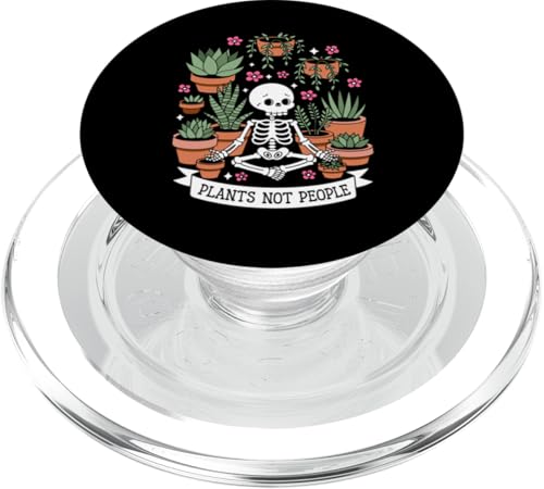 Plants Not People Funny Plant Lover Floral Skeleton Flowers PopSockets PopGrip für MagSafe Plants Not People Funny Plant Lover Floral Skeleton Flowers PopSockets PopGrip für MagSafe von Funny Skeleton Botanical Botany Enthusiast