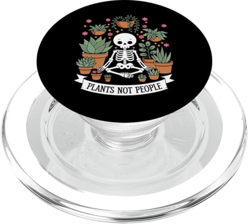 Plants Not People Funny Plant Lover Floral Skeleton Flowers PopSockets PopGrip für MagSafe Plants Not People Funny Plant Lover Floral Skeleton Flowers PopSockets PopGrip für MagSafe von Funny Skeleton Botanical Botany Enthusiast