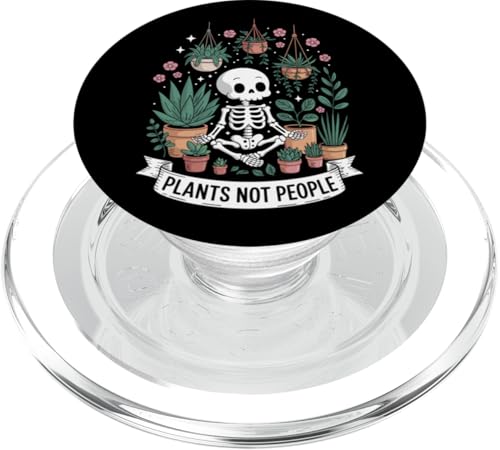 Plants Not People Funny Plant Lover Floral Skeleton Flowers PopSockets PopGrip für MagSafe Plants Not People Funny Plant Lover Floral Skeleton Flowers PopSockets PopGrip für MagSafe von Funny Skeleton Botanical Botany Enthusiast
