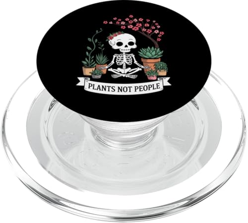 Plants Not People Funny Plant Lover Floral Skeleton Flowers PopSockets PopGrip für MagSafe Plants Not People Funny Plant Lover Floral Skeleton Flowers PopSockets PopGrip für MagSafe von Funny Skeleton Botanical Botany Enthusiast