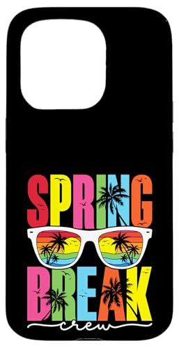 Spring Break Crew Beach Frühlingsurlaub Hülle für iPhone 15 Pro von Funny Spring Break Apparel
