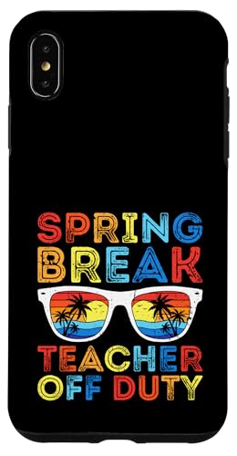 Spring Break Retro Vintage Lehrer Off Duty Frühling Urlaub Hülle für iPhone XS Max von Funny Spring Break Apparel