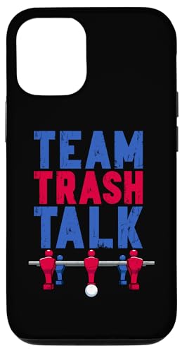 Tischfußballspieler Team Trash Talk Hülle für iPhone 12/12 Pro Tischfußballspieler Team Trash Talk Hülle für iPhone 12/12 Pro von Funny Table Foosball Player Gifts